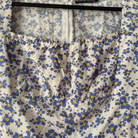 SHEIN Blue Floral Midi Dress - Picture 4 of 5